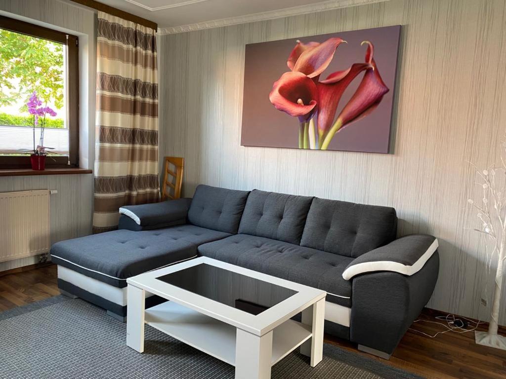 Posezení v ubytování Gemütliche Ferienwohnung