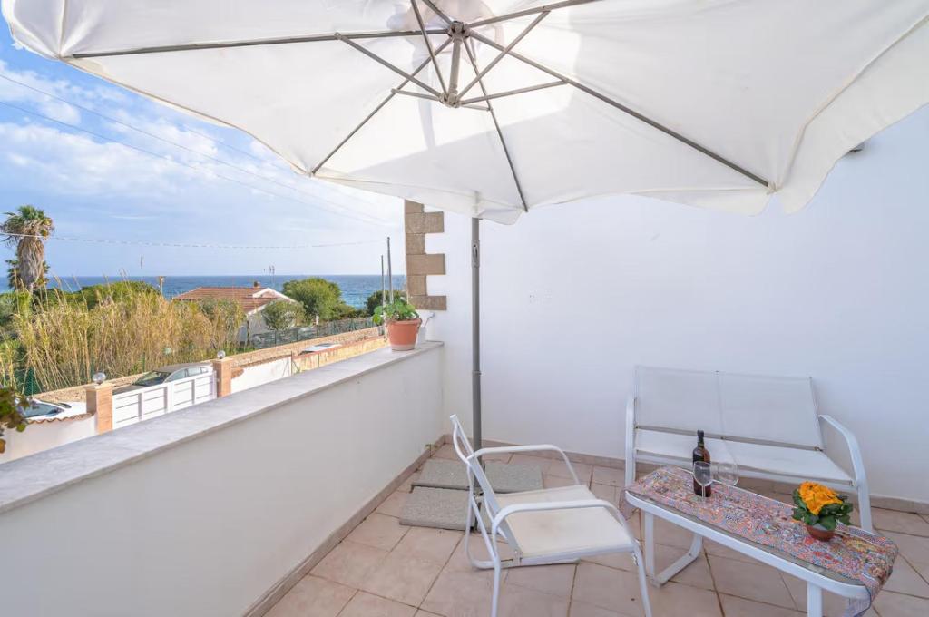 Balkoni atau teres di Villa Fratelli