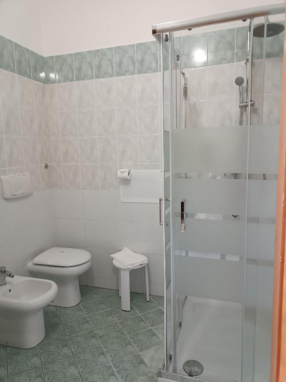 Koupelna v ubytování Hotel Galata