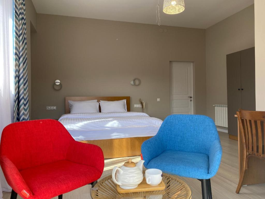 Posezení v ubytování RestArt Boutique Hotel
