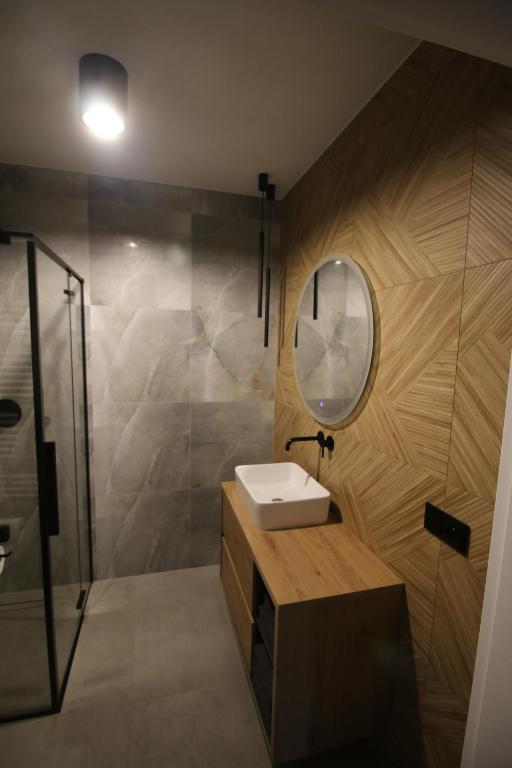 Koupelna v ubytování Apartament ARS Platinium Wisła-Spokojna