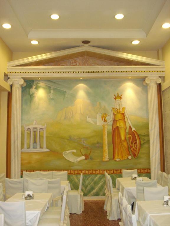 Restaurace v ubytování Hotel Solomou Athens