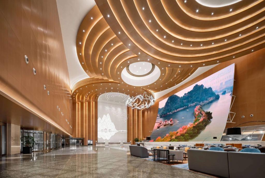 Posezení v ubytování Wyndham Grand Zhaoqing Downtown