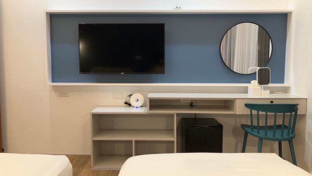 TV a/nebo společenská místnost v ubytování Mi Hai B&B