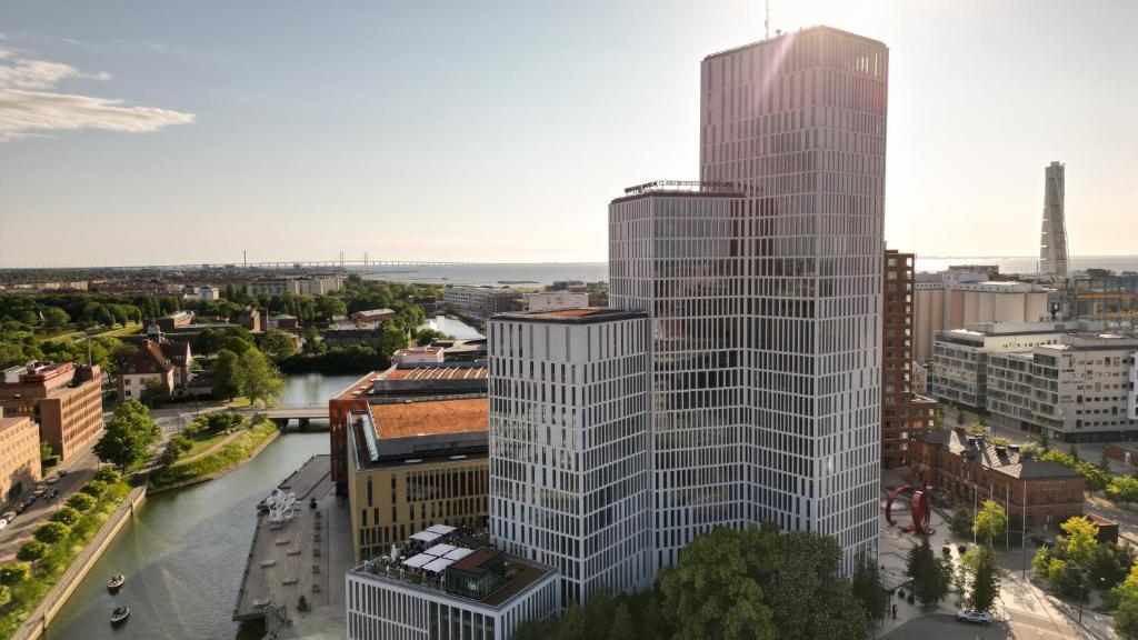 Nespecifikovaný výhled na destinaci Malmö nebo výhled na město při pohledu z hotelu
