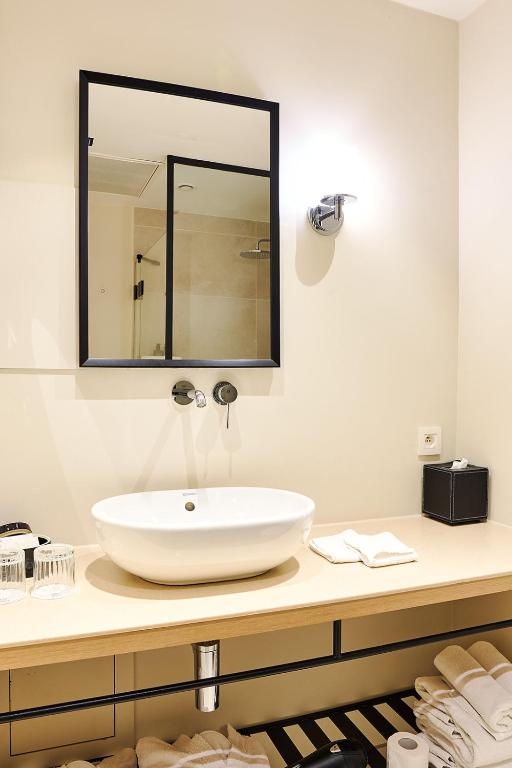 Koupelna v ubytování Hotel FRANQ