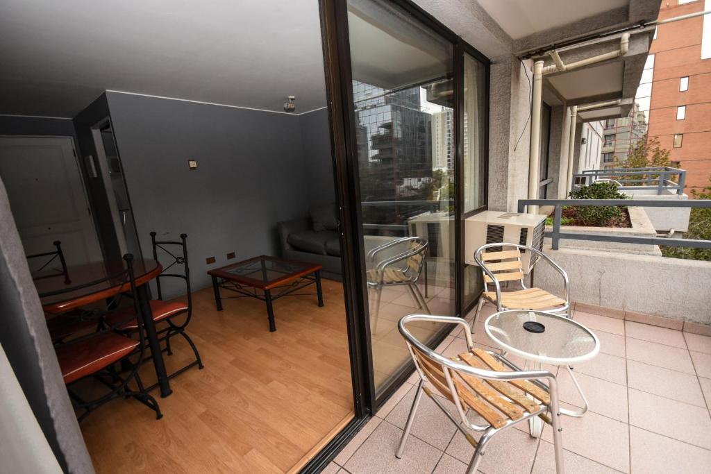 Balkón nebo terasa v ubytování Tempo Rent Apart Hotel