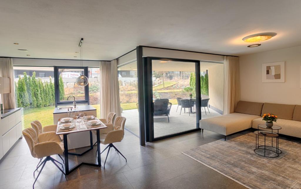 Posezení v ubytování Apartment Hortensie - Alpstay