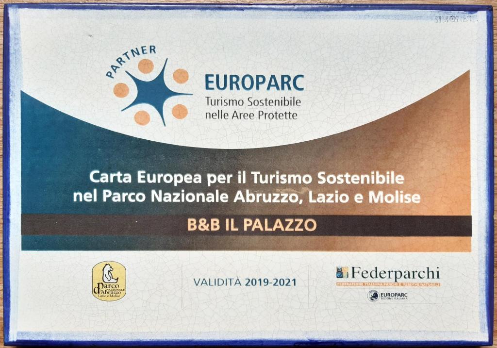 Certifikát, hodnocení, plakát nebo jiný dokument vystavený v ubytování Il Palazzo