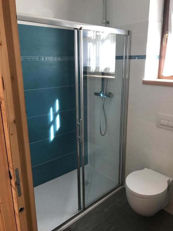 Koupelna v ubytování Casa Miramonti