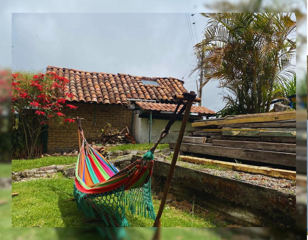 Κήπος έξω από το Hostal Camino Viejo