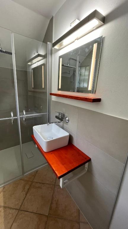 Koupelna v ubytování Ferienwohnung Casa Azalea