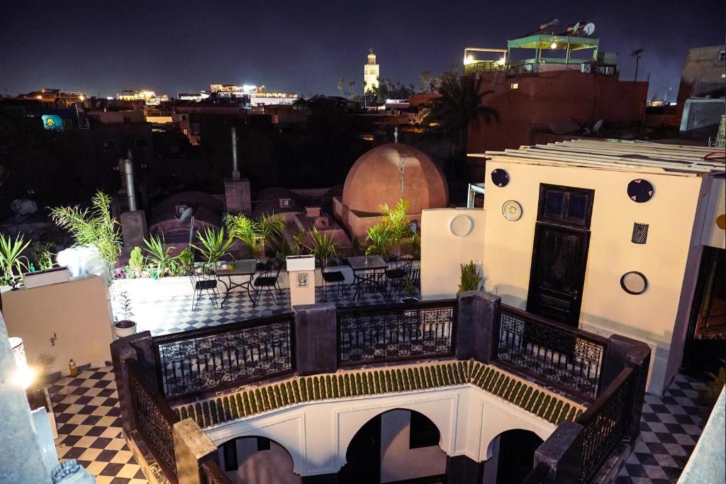 Balkón nebo terasa v ubytování Riad Roummana Marrakech