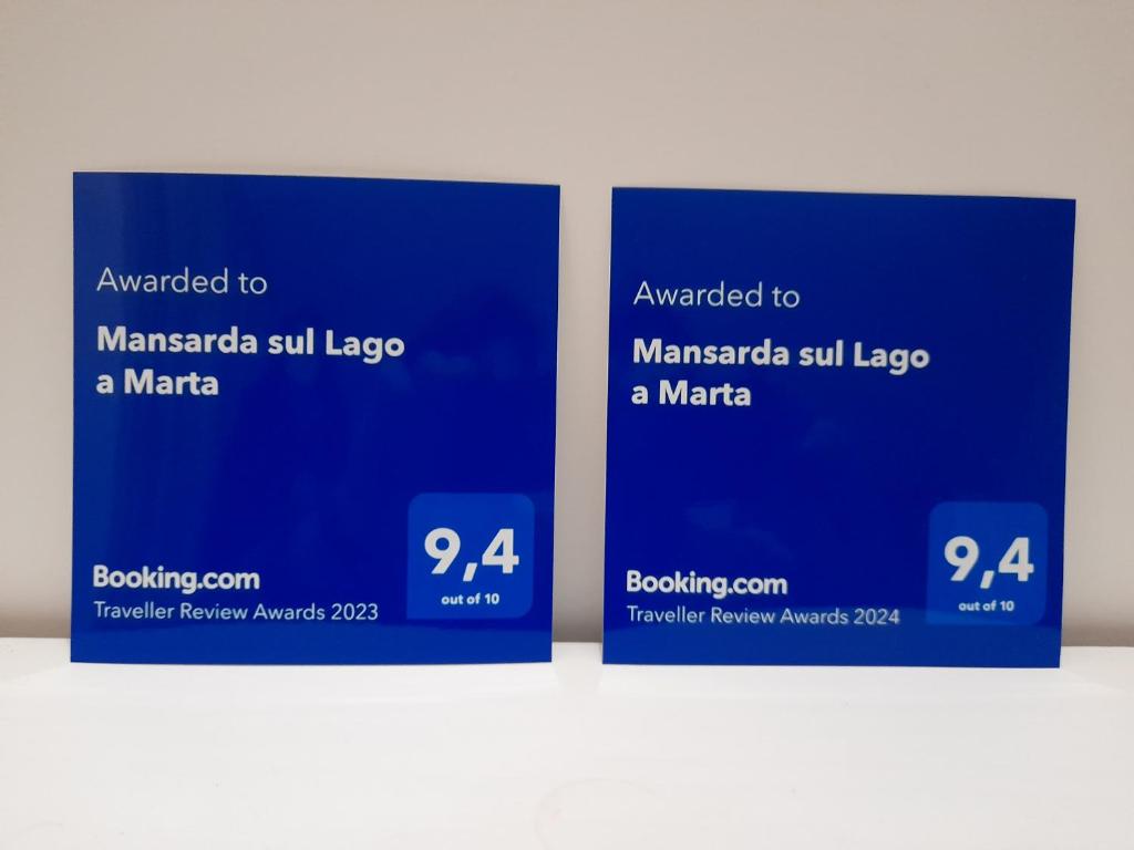 Certifikát, hodnocení, plakát nebo jiný dokument vystavený v ubytování Mansarda sul Lago a Marta