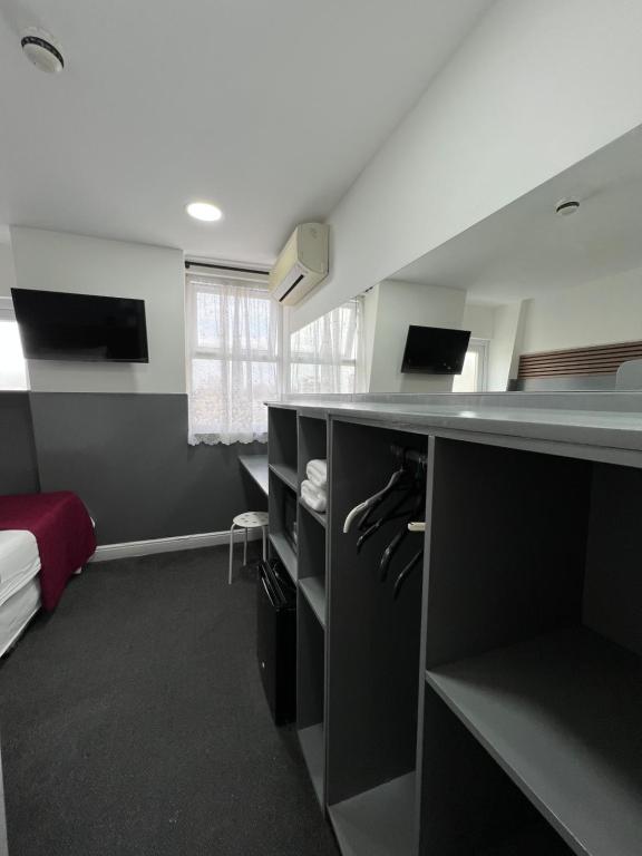TV a/nebo společenská místnost v ubytování Plaza London Hotel