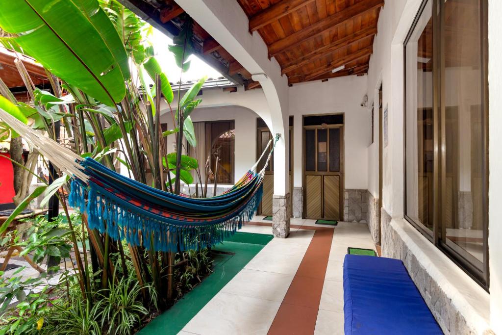 Zahrada ubytování Santa Cruz Backpackers Hostal