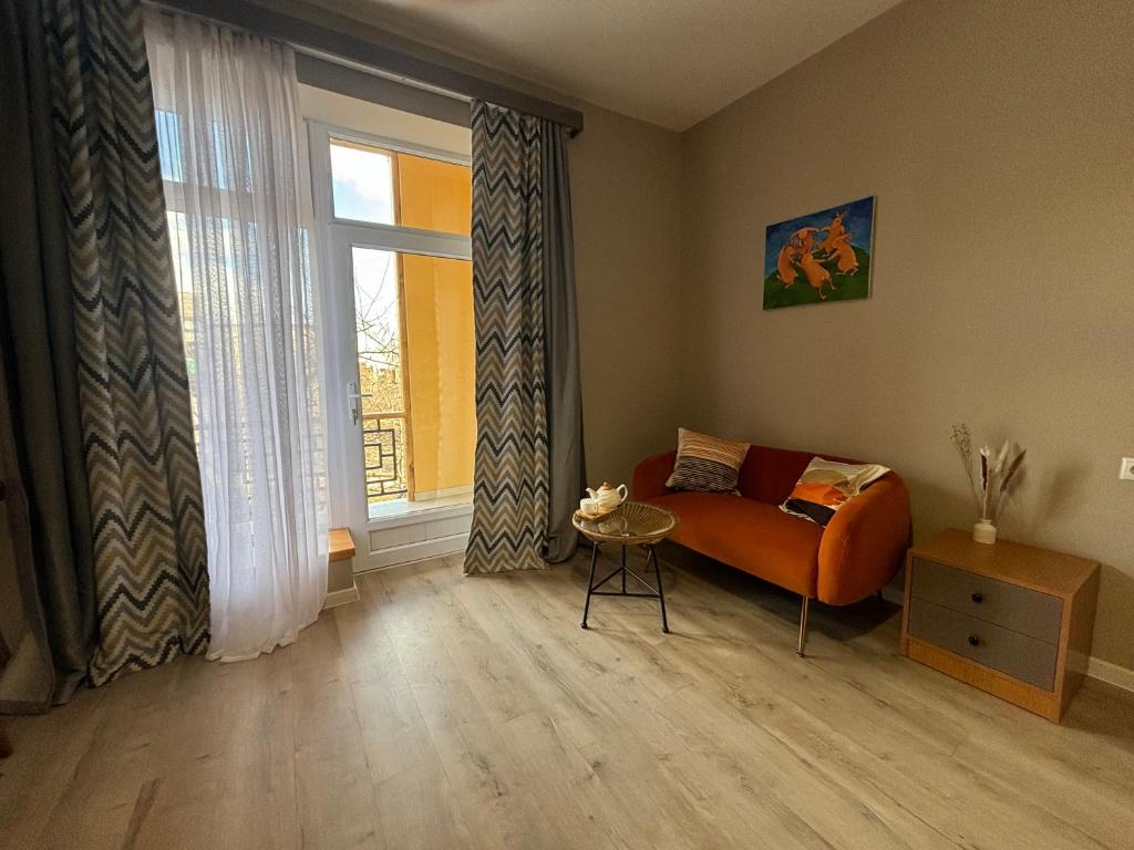 Posezení v ubytování RestArt Boutique Hotel