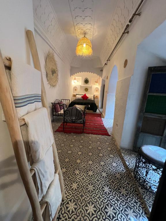 Posezení v ubytování Riad Ago