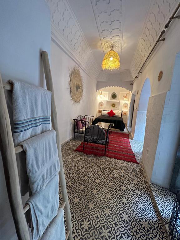 Postel nebo postele na pokoji v ubytování Riad Ago