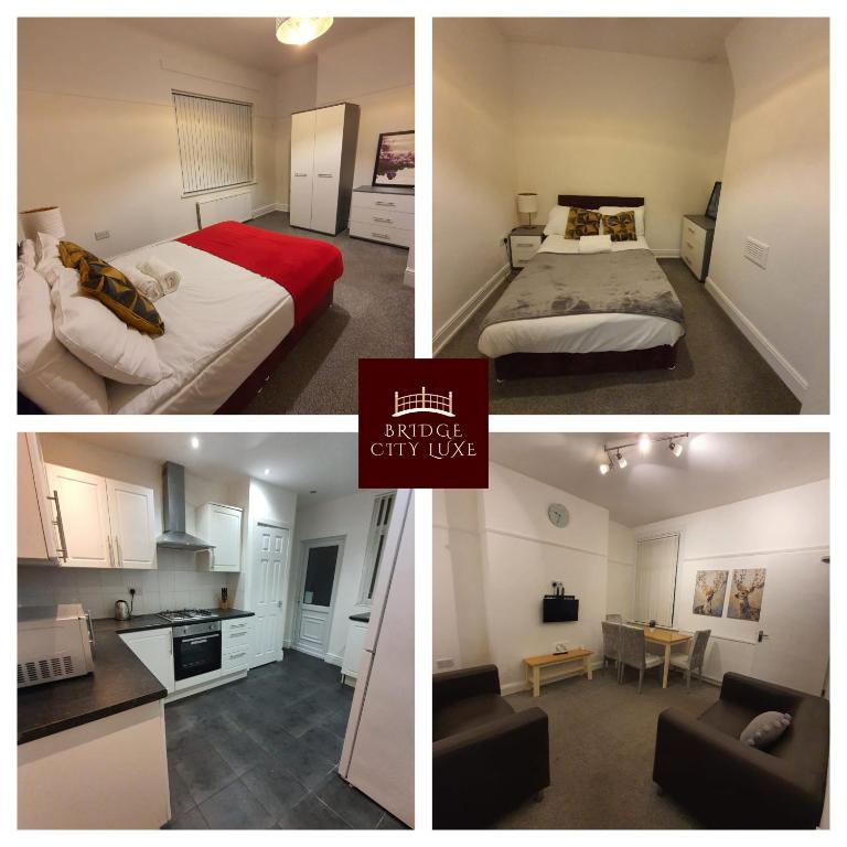 Spacious 4 bedroom house in Wallasey for 7 people with parking