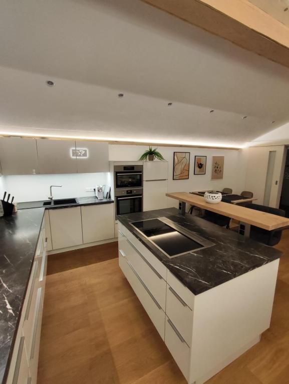 Kuchyň nebo kuchyňský kout v ubytování Alex´s Ferienwohnung