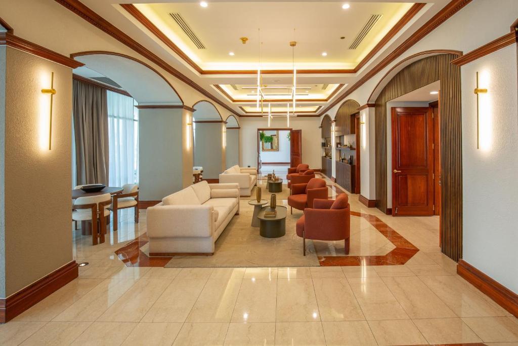 Posezení v ubytování JW Marriott Quito