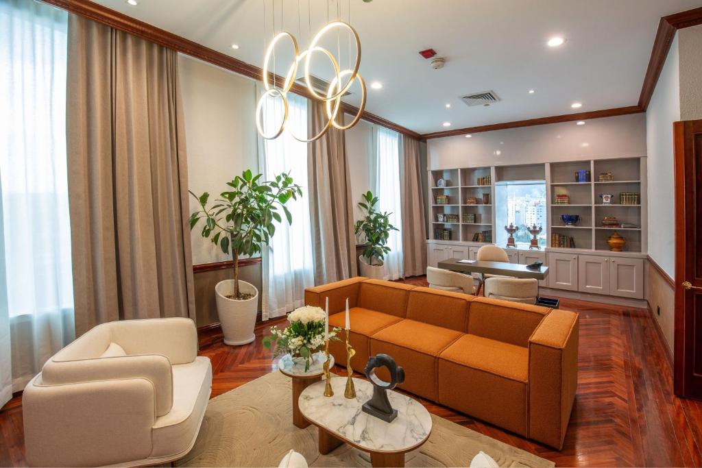 Posezení v ubytování JW Marriott Quito