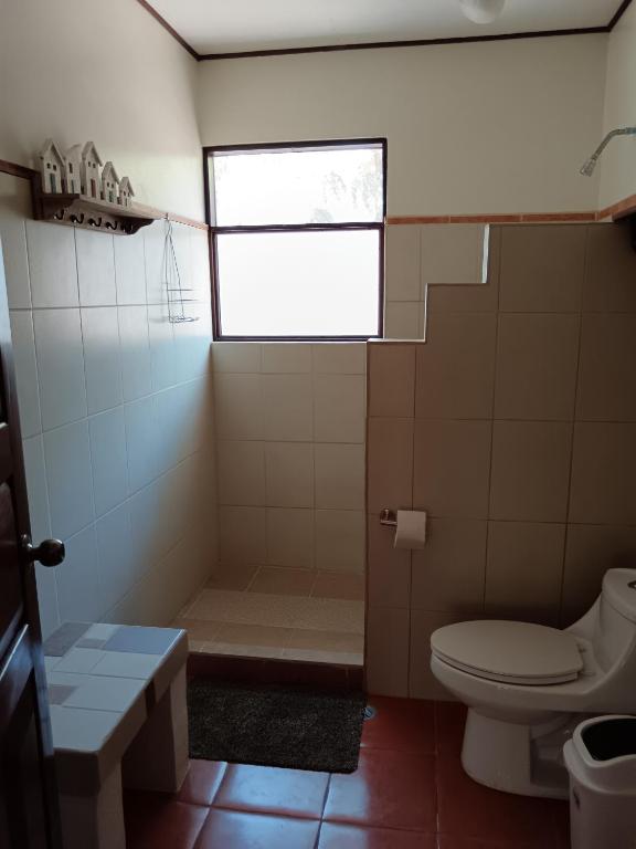 Koupelna v ubytování Casa Amapola