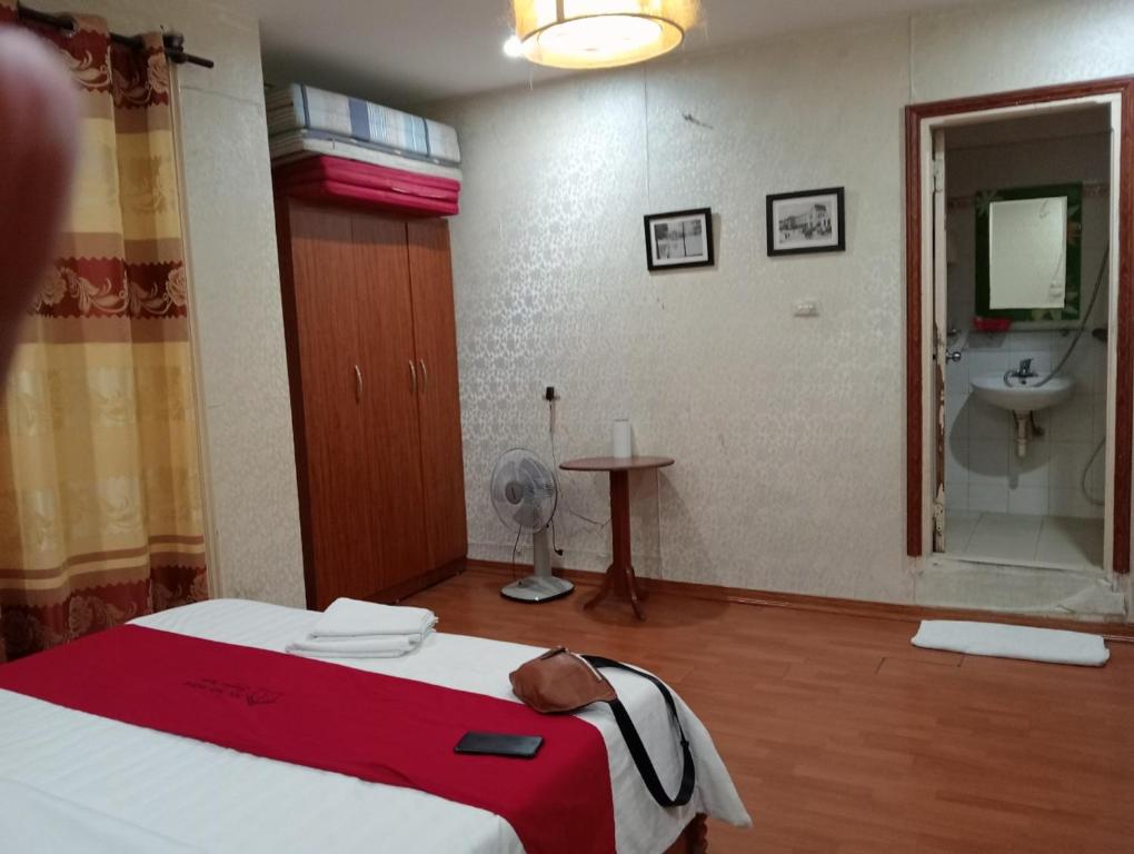 Koupelna v ubytování Sophie hotel