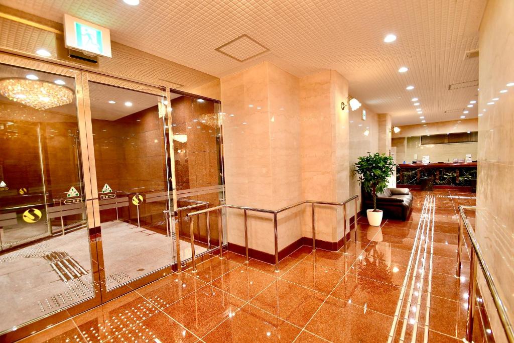 Koupelna v ubytování Himeji Ekimae Universal Hotel Minamiguchi