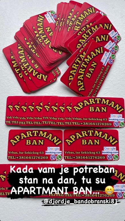Certifikát, hodnocení, plakát nebo jiný dokument vystavený v ubytování BAN apartmani