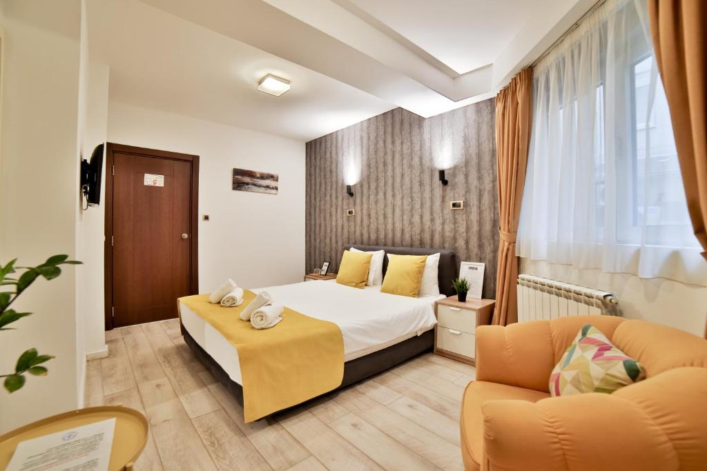Posezení v ubytování Garni House 46 Plus