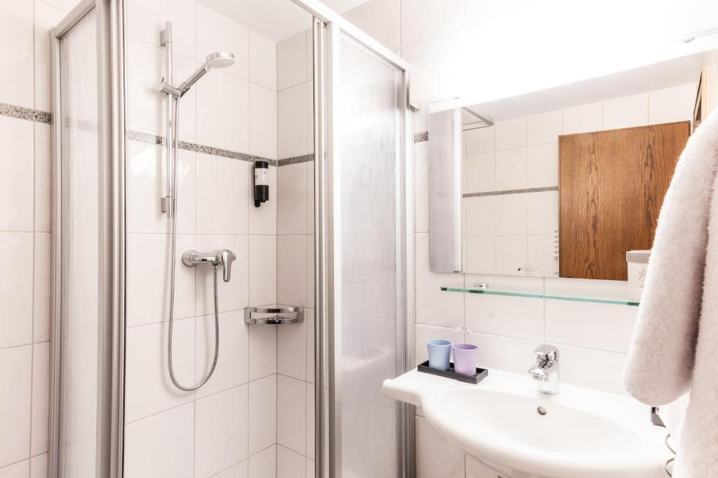 Koupelna v ubytování Hotel Löwen