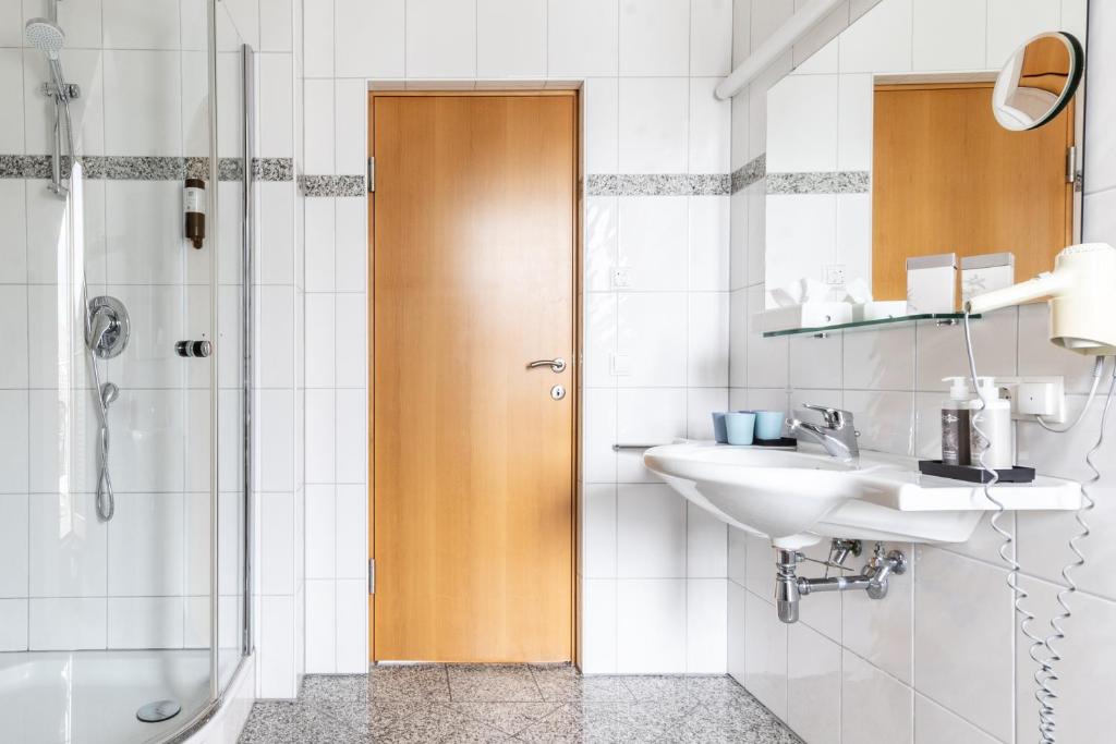 Koupelna v ubytování Hotel Löwen