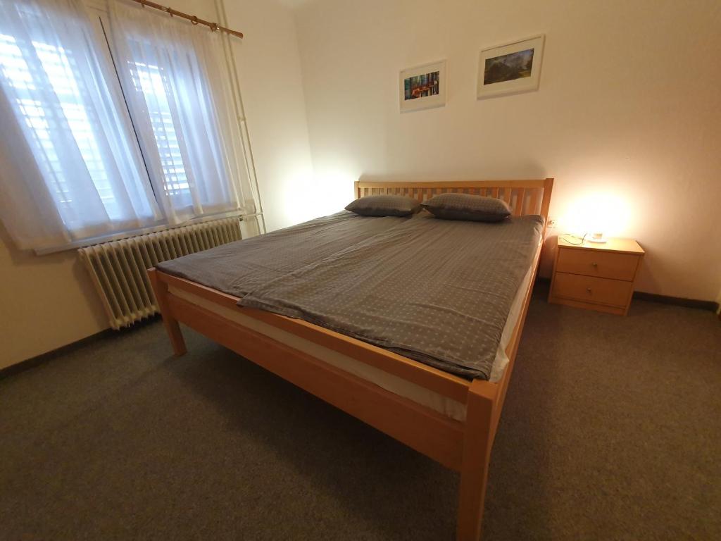 Postel nebo postele na pokoji v ubytování Pension TTT