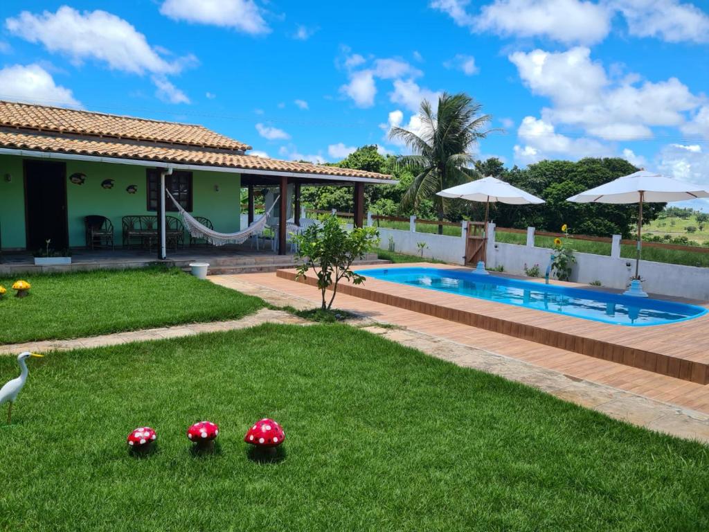 Bazén v ubytování HOTEL FAZENDA BOLANDEIRA nebo v jeho okolí