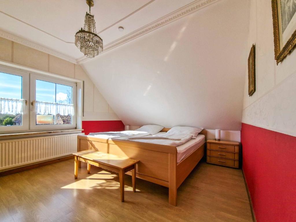 Postel nebo postele na pokoji v ubytování Wassergans