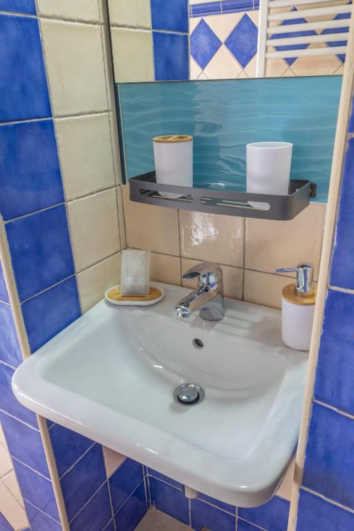 Koupelna v ubytování B&B Città Regia