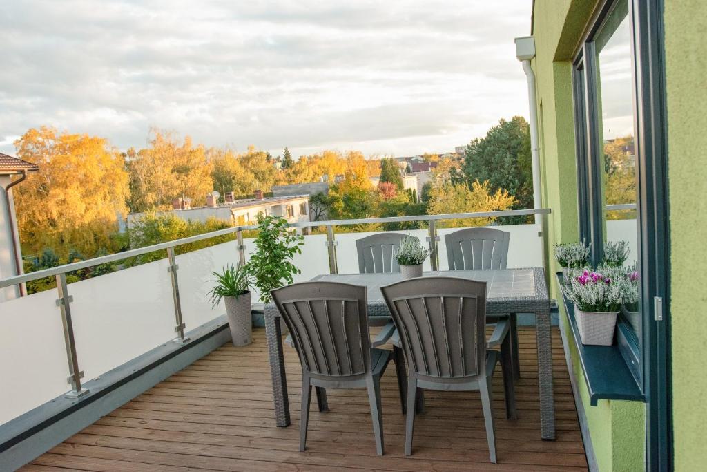 Balkón nebo terasa v ubytování Solid Gold Garni Hotel