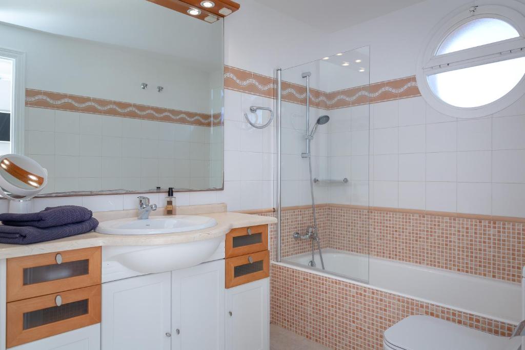 Koupelna v ubytování Villa Palmera