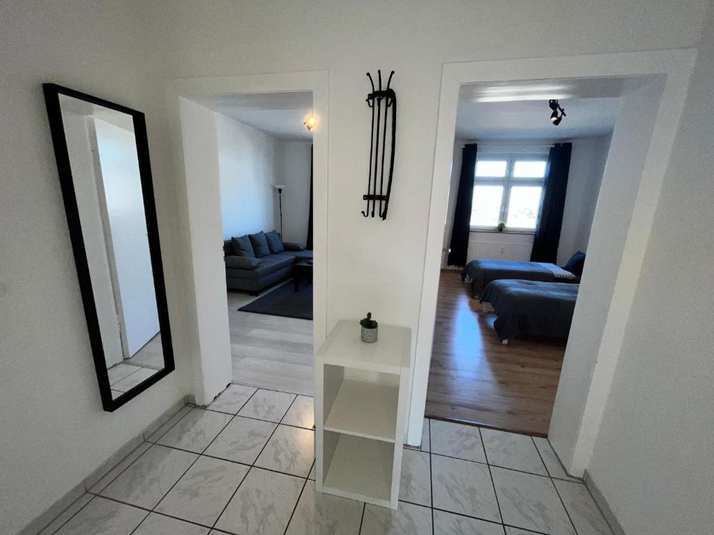 Postel nebo postele na pokoji v ubytování Apartment Central 85I 55 qm Wi-Fi free