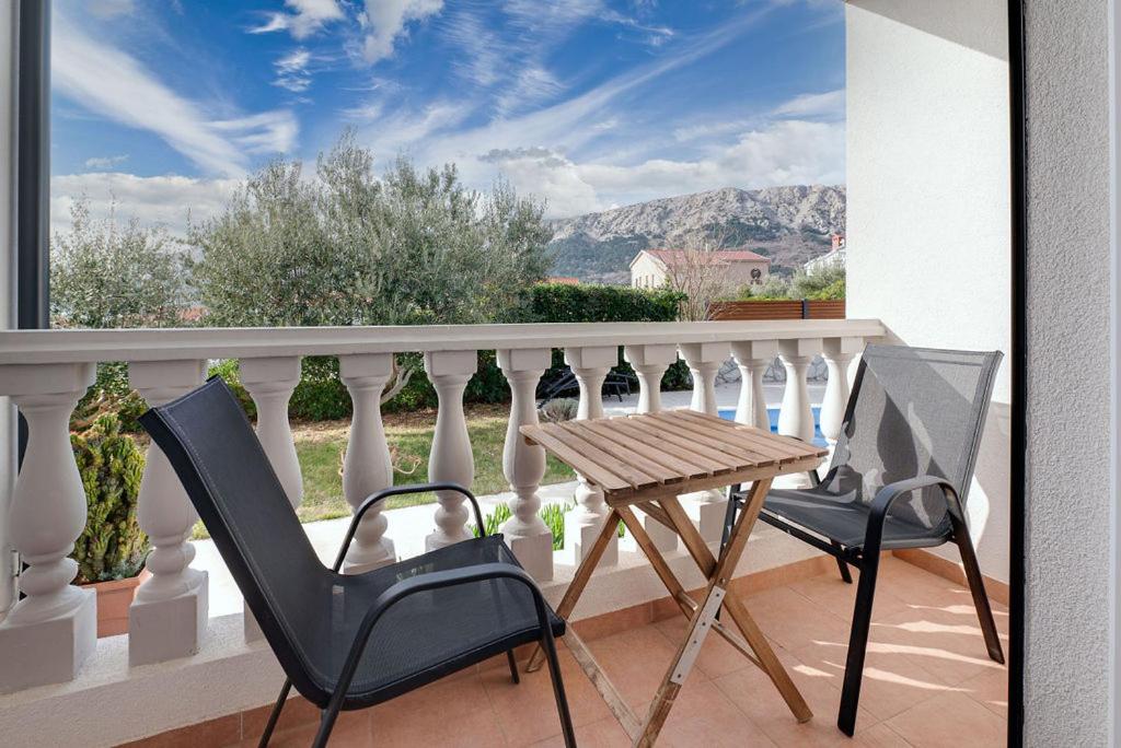 Balkón nebo terasa v ubytování Bed & Breakfast Došen