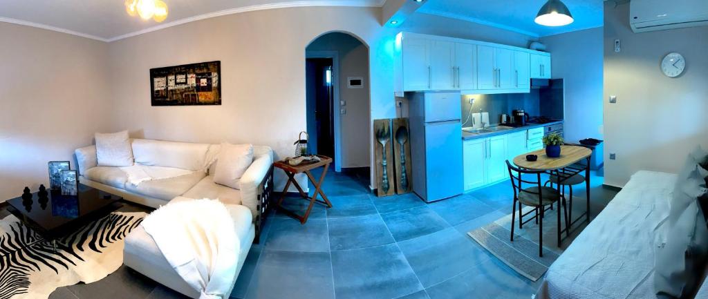 Kuchyň nebo kuchyňský kout v ubytování MK Residences