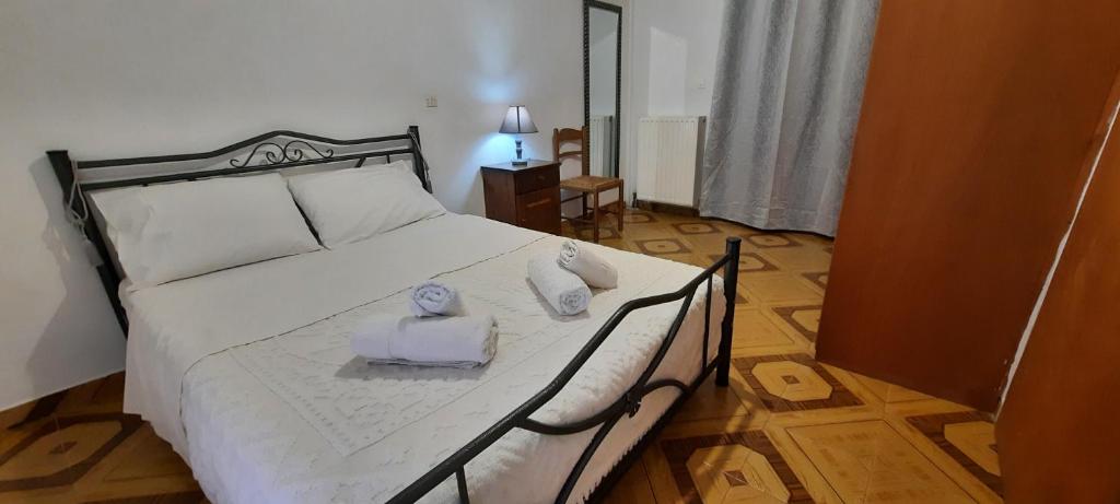 Katil atau katil-katil dalam bilik di Areopoli Home