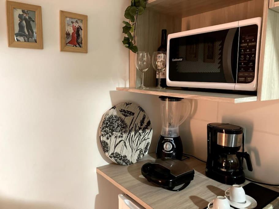 Kuchyň nebo kuchyňský kout v ubytování Ap 2dorm, SP- Allianz Parque