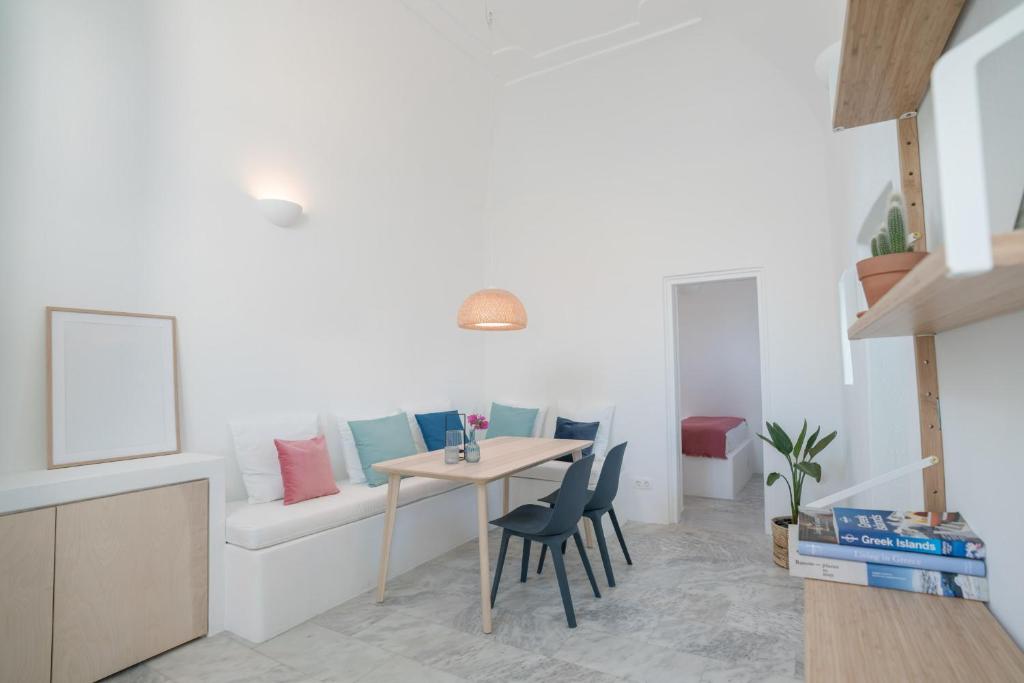 Posezení v ubytování Vima Santorini, Traditional Luxury