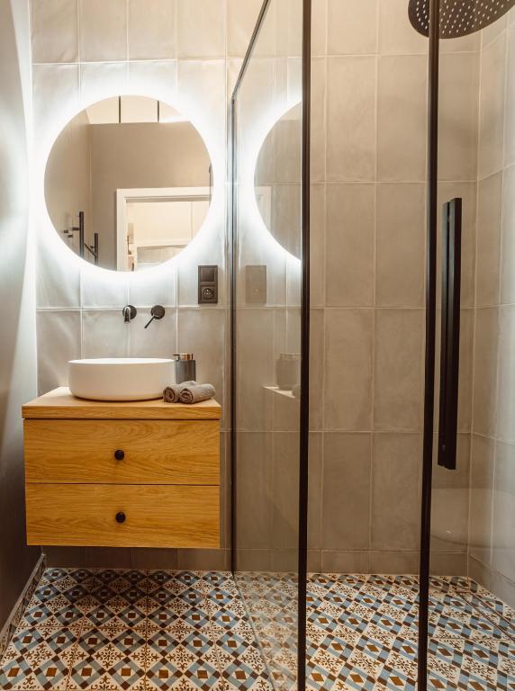 Kúpeľňa v ubytovaní Apartament na Krakowskim Kazimierzu