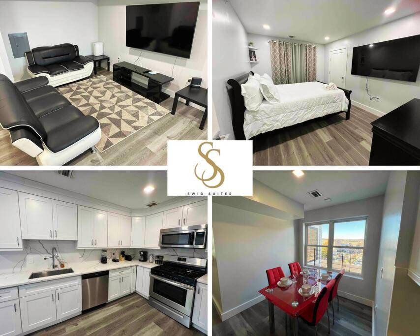 A kitchen or kitchenette at The Classy Suite - 2BR with Free Parking
