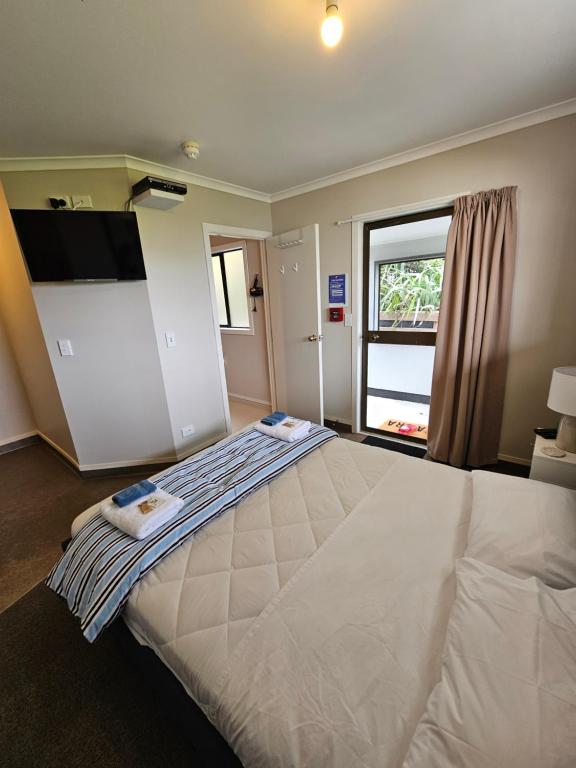 Postel nebo postele na pokoji v ubytování Catlins area accommodation