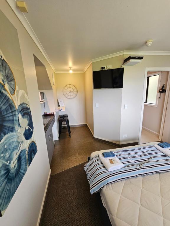 TV a/nebo společenská místnost v ubytování Catlins area accommodation